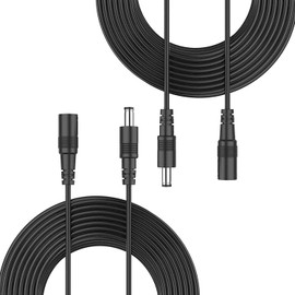 Marg 5.5mm x 2.5mm Right Angle DC Power Cable Male Plug Connector Adapter Plastic