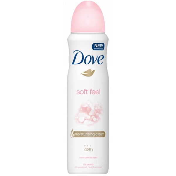 Dove Soft Feel Warm Powder Scent Deodorant 150ml=5.07oz Pack of 1