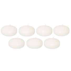 D'light Online Large Off-White 3 Inch Floating Candles for Events, Centerpieces at Weddings, Spa, Pool, Home Décor, for Cylinder Vases and Holiday Decorations - (Set of 36, Pale Ivory)