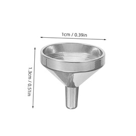 MERRYHAPY 4pcs Mini Stainless Steel Funnel for Accurate Liquid Transfer Small Bottles for Essential Oils Makeup and Travel Use Durable and Reliable Design