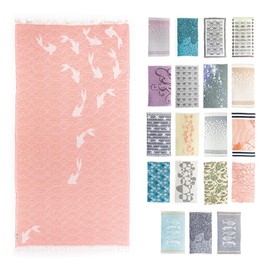 Hencely Beach Towels, 100% Cotton Soft Turkish Large Beach Towel 37 x 68 Inches for SPA, Beach, Pool, Gym and Bathroom (Dolphin)