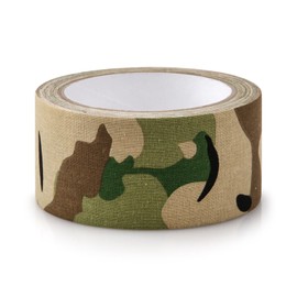 Volein 1 Roll Camo Tape No Residue,Camouflage Duct Stealth Tape,Waterproof Camo Cloth Tape 1.97"×32.8ft for Outdoor Hunting Camping (Green)