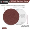 LEONTOOL Sanding Discs 3 Inch 80 Grit Hook and Loop
