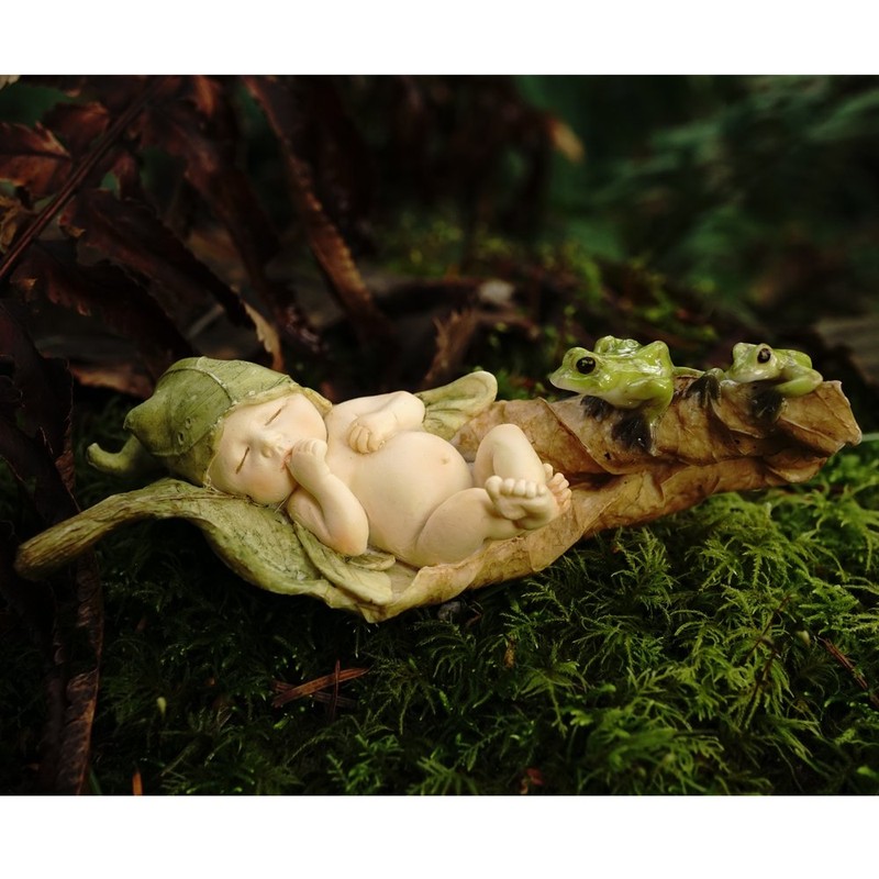 Top Collection Miniature Fairy Garden and Terrarium Statue, Sleeping Fairy