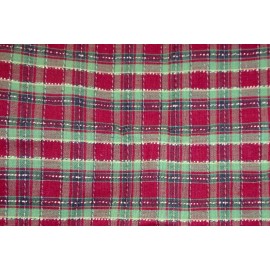 Longaberger 2009 Christmas Snowflake Cookie Basket Liner-Holiday Plaid-NEW!!