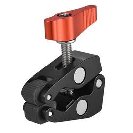 Andoer Super Clamp Tripod Clamp Crab Pliers Clip with 1/4 Inch & 3/8 Inch Screw Hole for DSLR Rig LCD Monitor Studio Light Camera Magic Arm, Orange