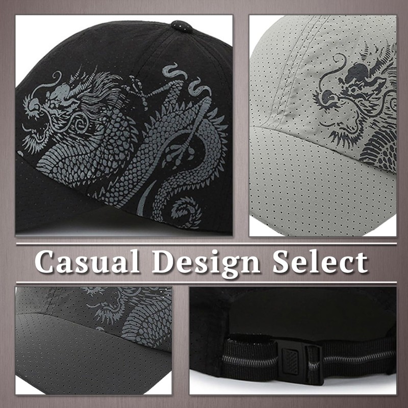 One Limitation CP173 Dragon Mesh Hat, Cap, Simple Design, Cool,