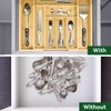 JOYOJ Bamboo Kitchen Drawer Organizer for Utensils Holder, Cutlery Tray