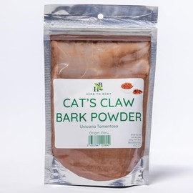 Herb To Body Cat's Claw Bark Powder | Unicaria Tomentosa | Wildcrafted | 4oz