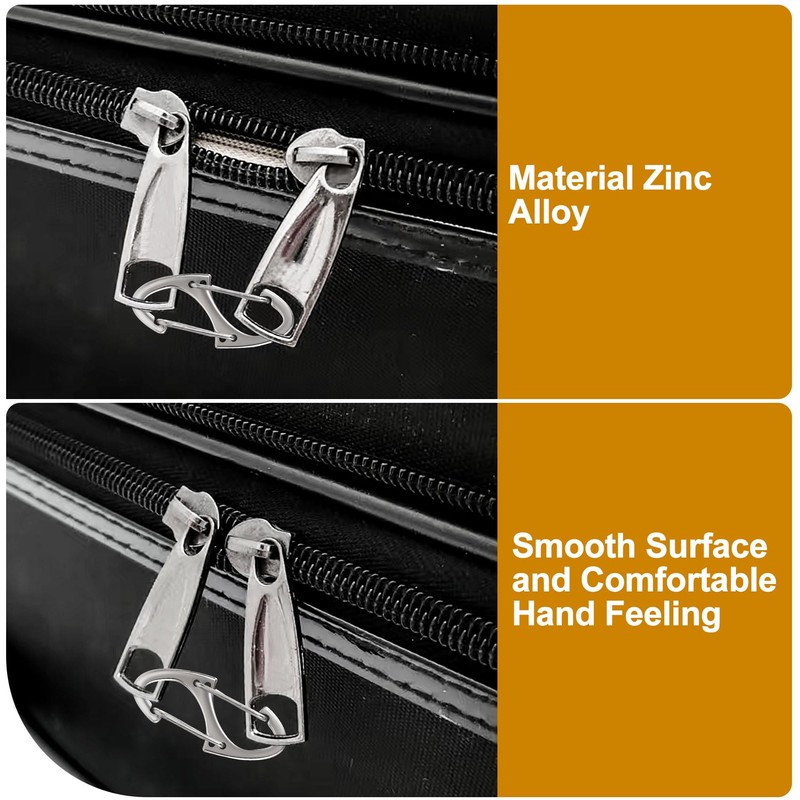 Deozu 8 Pcs Zipper Clip Anti Theft Deterrent, Dual Opening