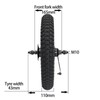 12 Inch Kids Bike Back Wheels Replacement with Solid Air