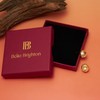 Matte Dome Stud Earrings for Women, Half Ball Button Earrings