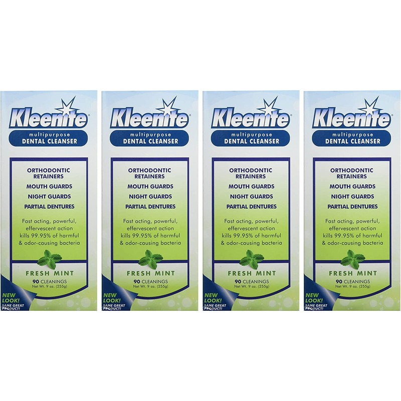 Kleenite Multipurpose Dental Cleanser, Fresh Mint, 90 Cleanings, 9 oz