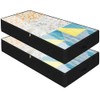 2 Pack Soft Dustproof Underbed Storage Bins Clear Lid with