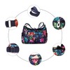 NOTAG Women's Shoulder Bag, Lightweight, Multi-Pocket, Casual Waterproof Nylon Messenger