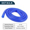 TUCKBOLD Silikon-Vakuumschlauch 130PSI Maximaldruck Hochtemperatur-Automobil-Vakuumschlauch Blau 1 Stück 5,5 Fuß