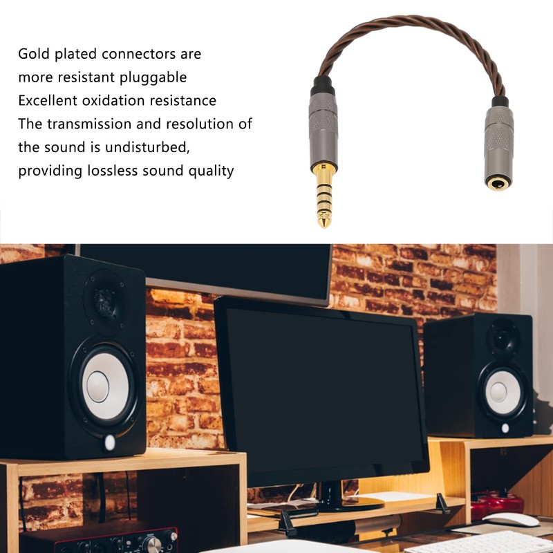 SUNGOOYUE 4.4MM Balanced Male to 3.5MM Balanced Female Adapter Cord,