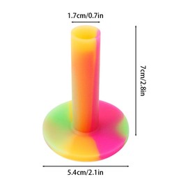 MiOYOOW 10PCS Rubber Golf Tees, Golf Training Tees Rubber Driving Range Tees for Golf Indoor Outdoor Courtyard Practice Training