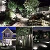 CREPOW Solar Spot Lights Outdoor, 4-in-1 Solar Landscape Spotlight Waterproof