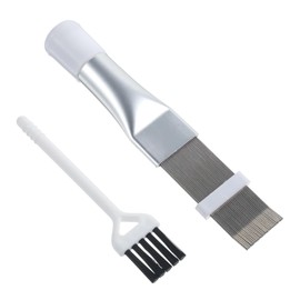 Shimmeroo 2Pcs Air Conditioner Fin Comb,Coil Cleaning Brush Tool Ac Coil Radiator Fin Straightening Evaporator for Cleaning AC Radiator Evaporator