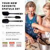 DI ORO Silicone Spatula Set - Heat Resistant Kitchen Scrapers