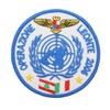 2 Stück Operation LEONTE Italien Militär bestickt Patch Abzeichen mit
