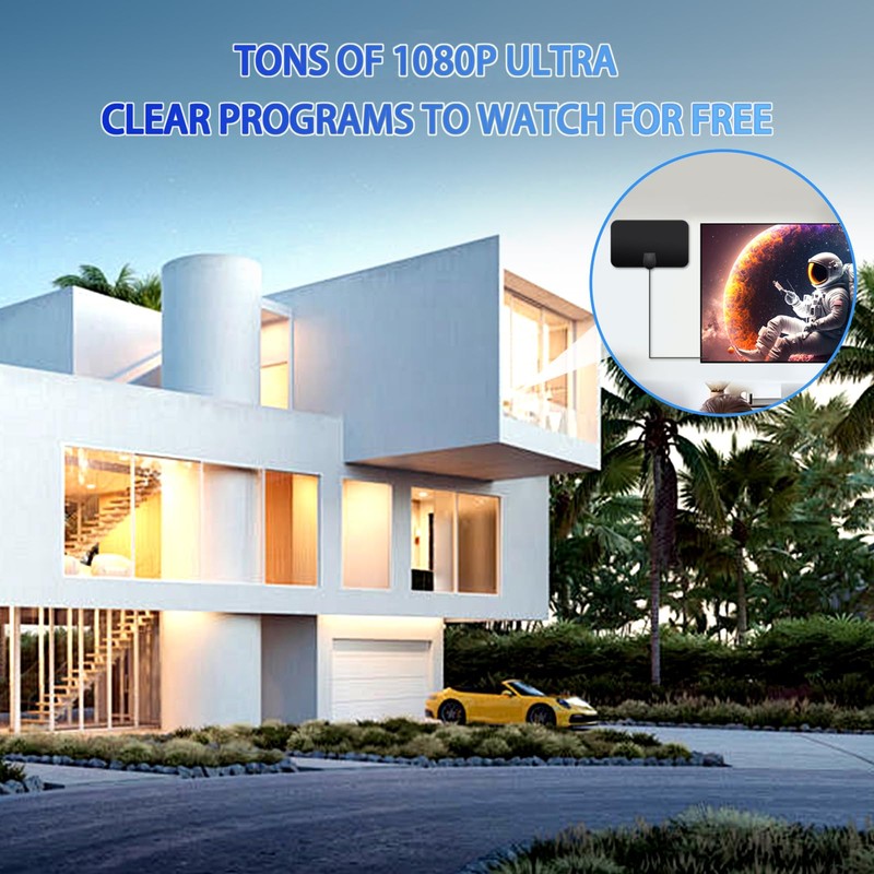 TV Antenna, Indoor high-Definition Digital Antenna, Amplifier Signal Amplifier, Indoor