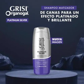Shampoo Grisi Organogal Oscurecedor Platinium Cabello Gris                                                                                            