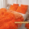 XeGe Plush Faux Fur Duvet Cover King Size, Luxury Shaggy