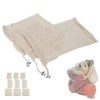 9Pcs Reusable Washable Cotton Mesh Storage Bags Drawstring Bag for