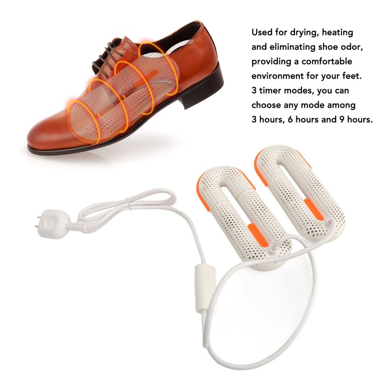 Shoe Dryer Odor Elimination Timer Function Stretchable Noiseless Anti Overheating