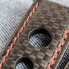 Rally Watch Strap Carbon Fiber Pattern Perforated Watch Straps in