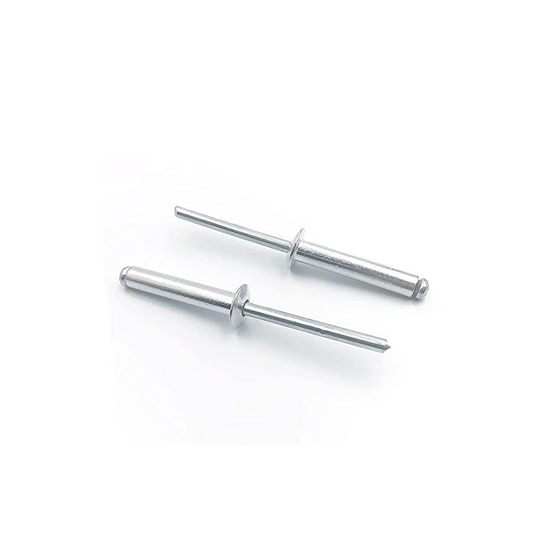 ISPINNER 100 piezas de remaches ciegos de aluminio de 3/16"x