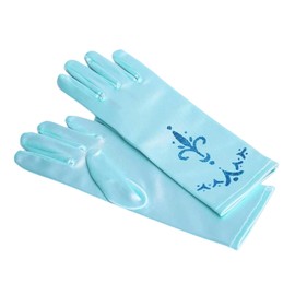 DFsucces Kids Girls Long Gloves Satin for Recital Performance Cosplay Costume Party Halloween Birthday Wedding Formal Dress Up Snow Queen Flower Girl Silky Stretch