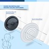Fits 6 Inch Neck Air Duct | Steel Round Air