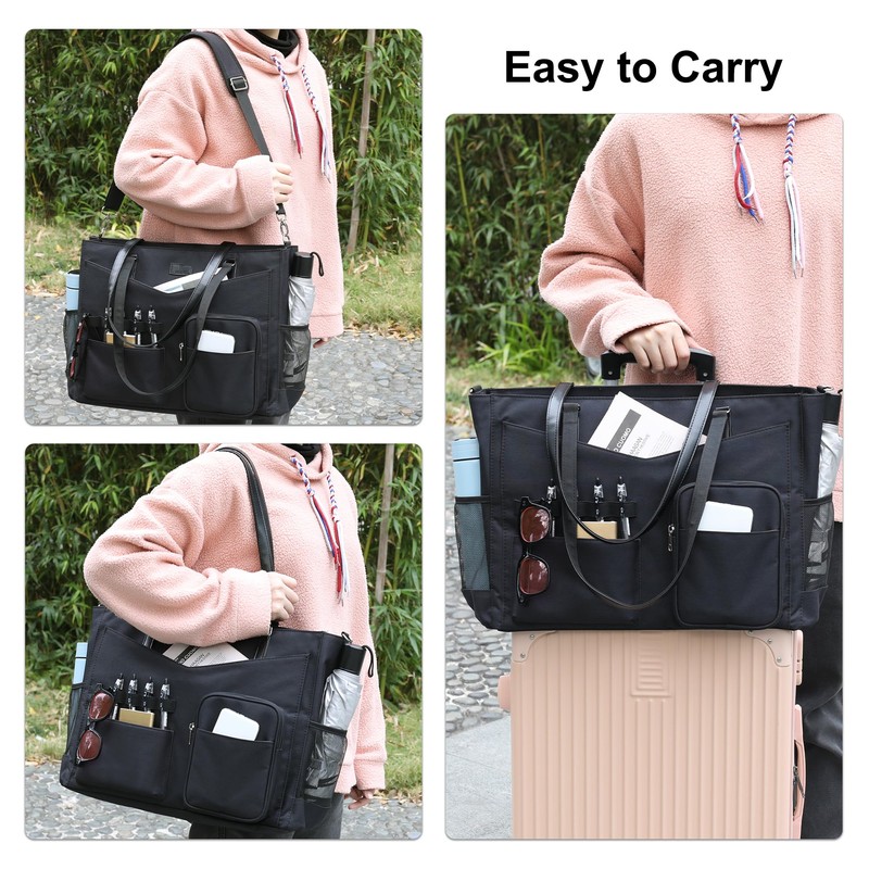 Teacher Tote Bag for Women Large Work Bag with Compartment