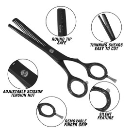 Hair Cutting Scissors 6.5 inches - Japanese 420 J2 Stainless Steel, Professional Hairdressers, Barber Scissors, Extra Sharp Hair Cutting Shears, Premium Hair Scissors for Men, Women, Kids