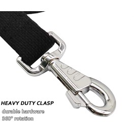 Hoanan 6ft Heavy Duty Tactical Dog Leash, Military Style Thick Cotton Strong K9 Dog Leash for Outdoor Walking Hunting Hiking, Black