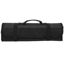 Tool Roll Organizer Bag, Multi Pockets Hand Roll Up Tool Tote, Portable Roll Up Tool Bag Roll Tool Pouch, Foldable Wrench Organizer & Tool Pouch Tool Roll Bag for Tool Storage(black)