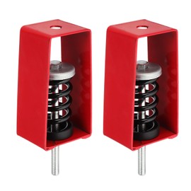 PATIKIL Ceiling Spring Vibration Isolator Hangers, 2 Pack 353lbs Mechanical Vibration Damping Mounts Anti Vibration for A/C Air Processor Bedroom Theater Studio,(XHS) Red