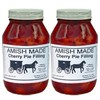 Amish Pie Filling and Topping Cherry - TWO 32 Oz