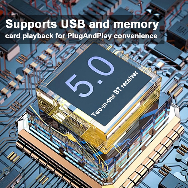 BT Transmitter and Receiver 2-in-1 BT5.0 Wireless Adapter LED Digital