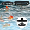 2 Pcs Futterautomat, Schwimmpflanzen Aquarium Futterring mit Saugnäpfen Schwimmende Pflanzenringe