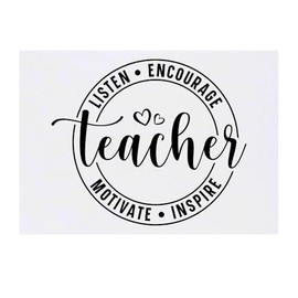 'Teacher Motivational Quote' Temporary Tattoo - Water Resistant, Skin-Safe, Non-Toxic Transfer (TO00081563)