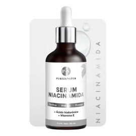 Pureza Natur Serum Niacinamida B3 + Vitamina E y Ácido Hialurónico | Suero Facial que unifica el tono e hidratante noche y día Todo tipo de piel 50ml