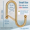 Blau Marité S-Shaped Hooks with Fall Protection System, Pack of