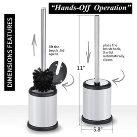 ToiletTree Products Deluxe Toilet Brush with Lid