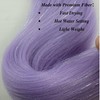 Tinsel Braiding Hair Pre stretched Lavender Purple Braiding Hair for