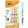 Bic Highlighter Grip Pens with Anti-Drying Technology in 4 Assorted