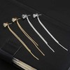 Women's Pierced Earrings, Dainty and Simple, Korean, Binaural Set, Long,